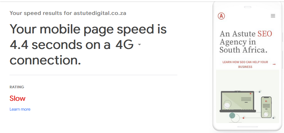 Test My Site, provides a lot more than mobile speed tests.